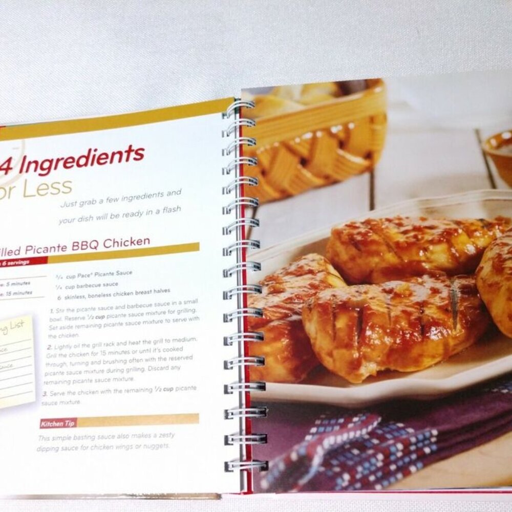 Campbell's Busy Family Recipes Recipe Cookbook Hardcover Spiral Bound - Picture 7 of 8